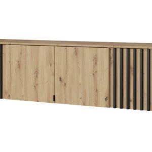 Piaski Nástavec na skříň Nelly 206 cm dub artisan/černý