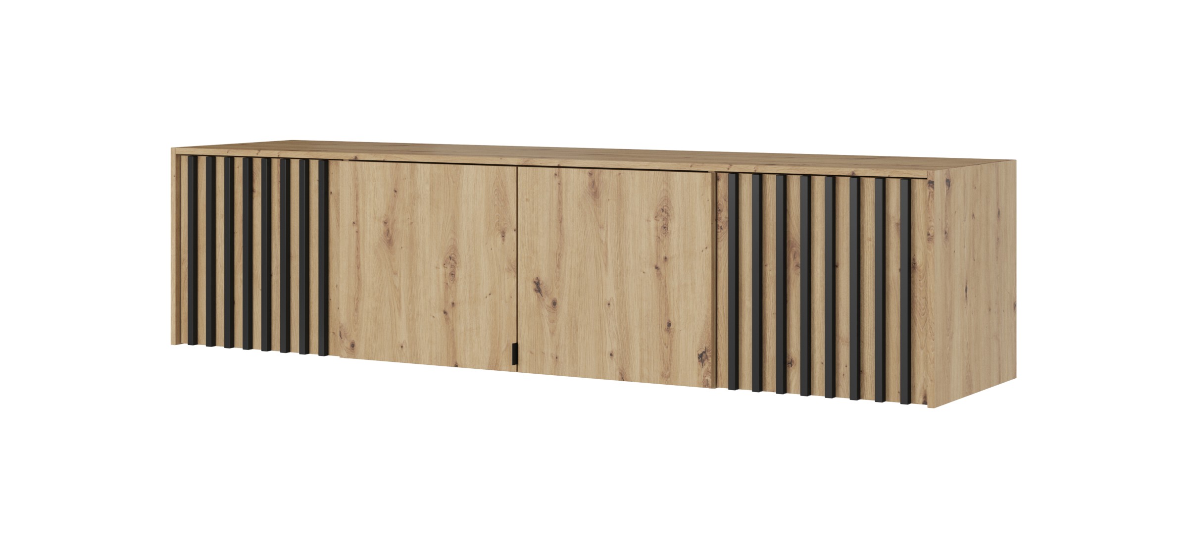 Piaski Nástavec na skříň Nelly 206 cm dub artisan/černý