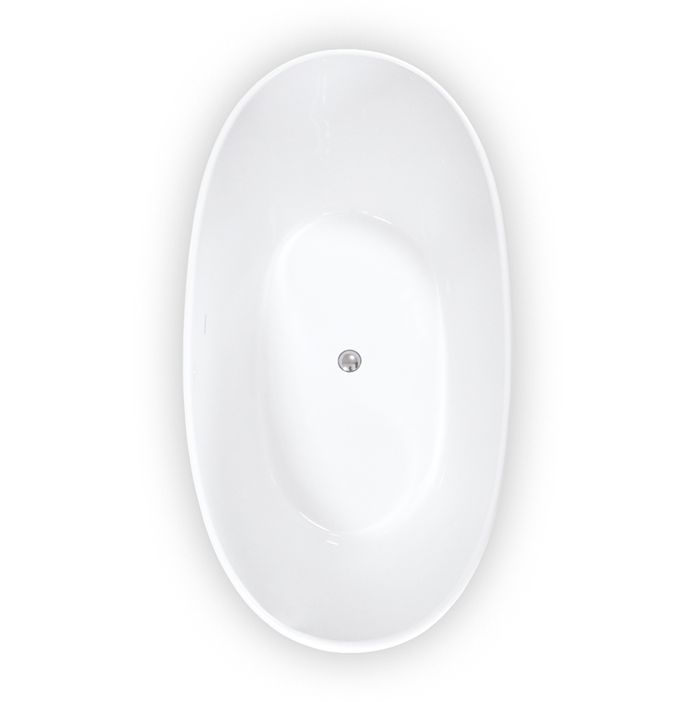 Roth Oválná vana z litého mramoru STONE AMORE Varianta: rozměry: 160x85 cm - (STONE AMORE - 9930000)