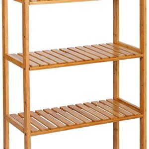 SONGMICS Bambusový regál 5 polic přírodní 60x130 cm