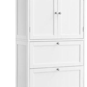 SONGMICS Koupelnová skříňka Vasagle Swede 110 cm bílá