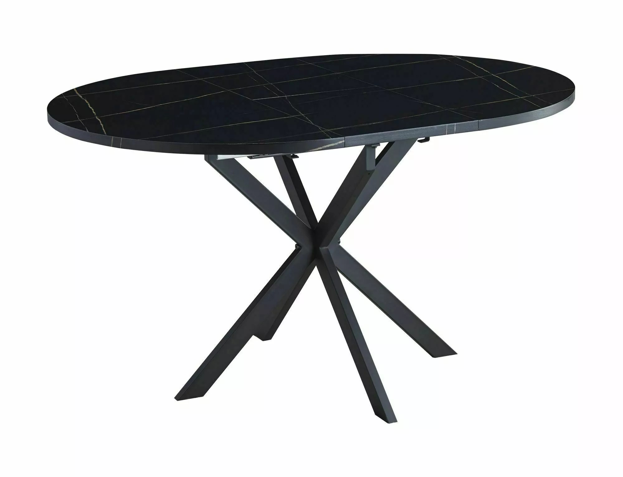 Signal Jídelní rozkládací stůl Gaston 100/135 cm černý mramor/černý