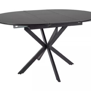 Signal Jídelní rozkládací stůl Gaston 100/135 cm keramika černý mramor/černý