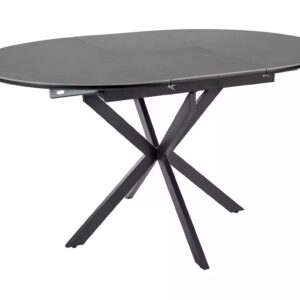 Signal Jídelní rozkládací stůl Gaston 100/135 cm keramika šedý mramor/černý