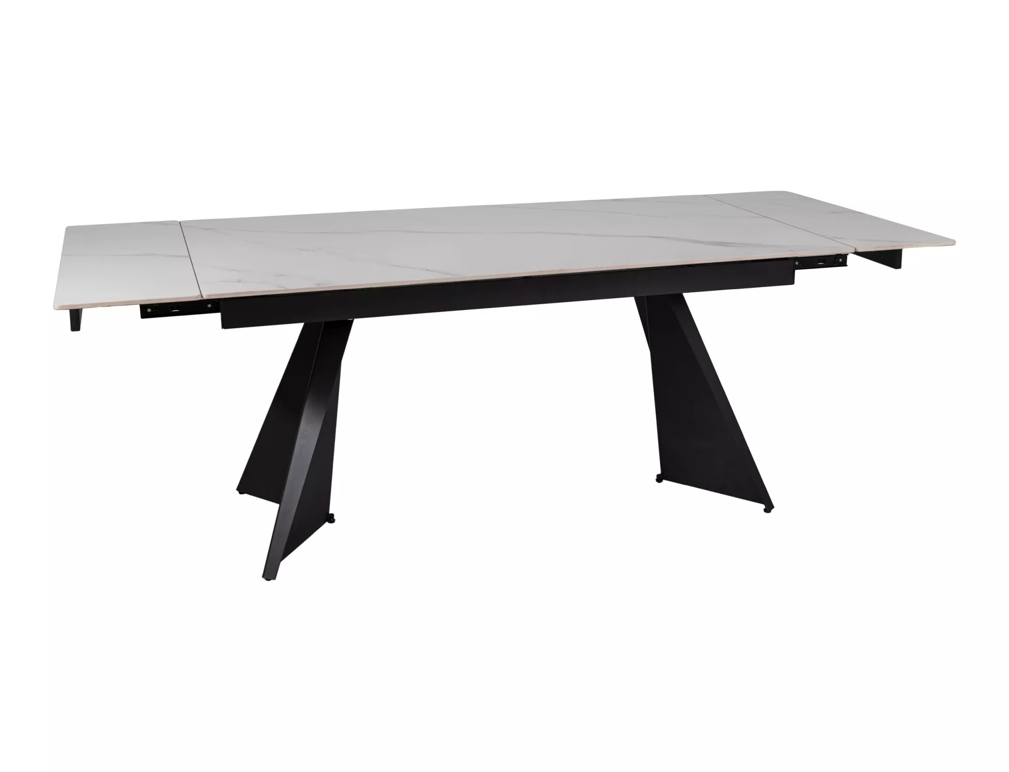 Signal Jídelní rozkládací stůl Laconi 160/220 cm keramika bílý mramor/černý