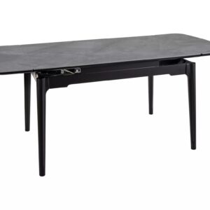 Signal Jídelní rozkládací stůl Sento 120/180 cm keramika šedý mramor/černý