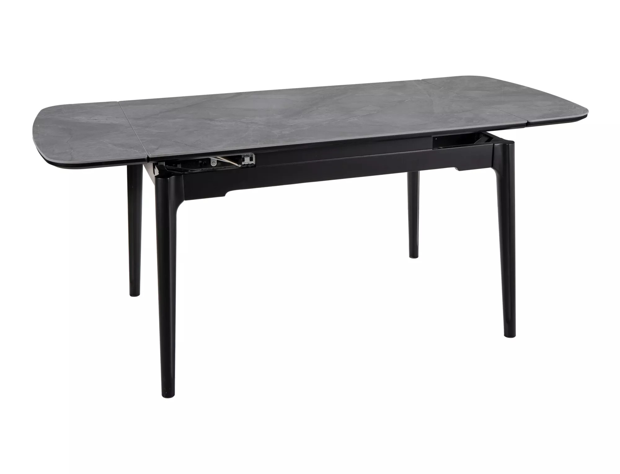 Signal Jídelní rozkládací stůl Sento 120/180 cm keramika šedý mramor/černý