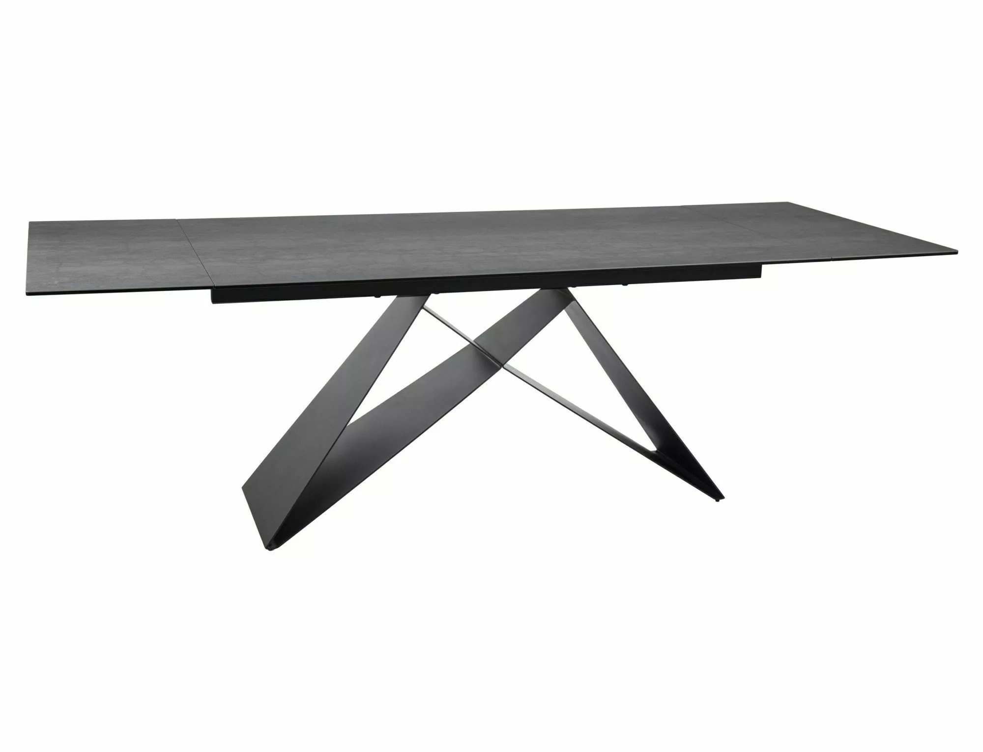 Signal Jídelní rozkládací stůl Westin 160/240 cm keramika černý/šedý
