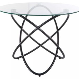 Signal Jídelní stůl Orbit 100 cm černý/čirý