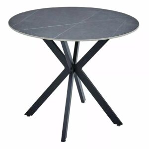 Signal Jídelní stůl Talia 90 cm keramika mramor/černý