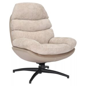 Signal Otočné designové lounge křeslo GISELLE béžové