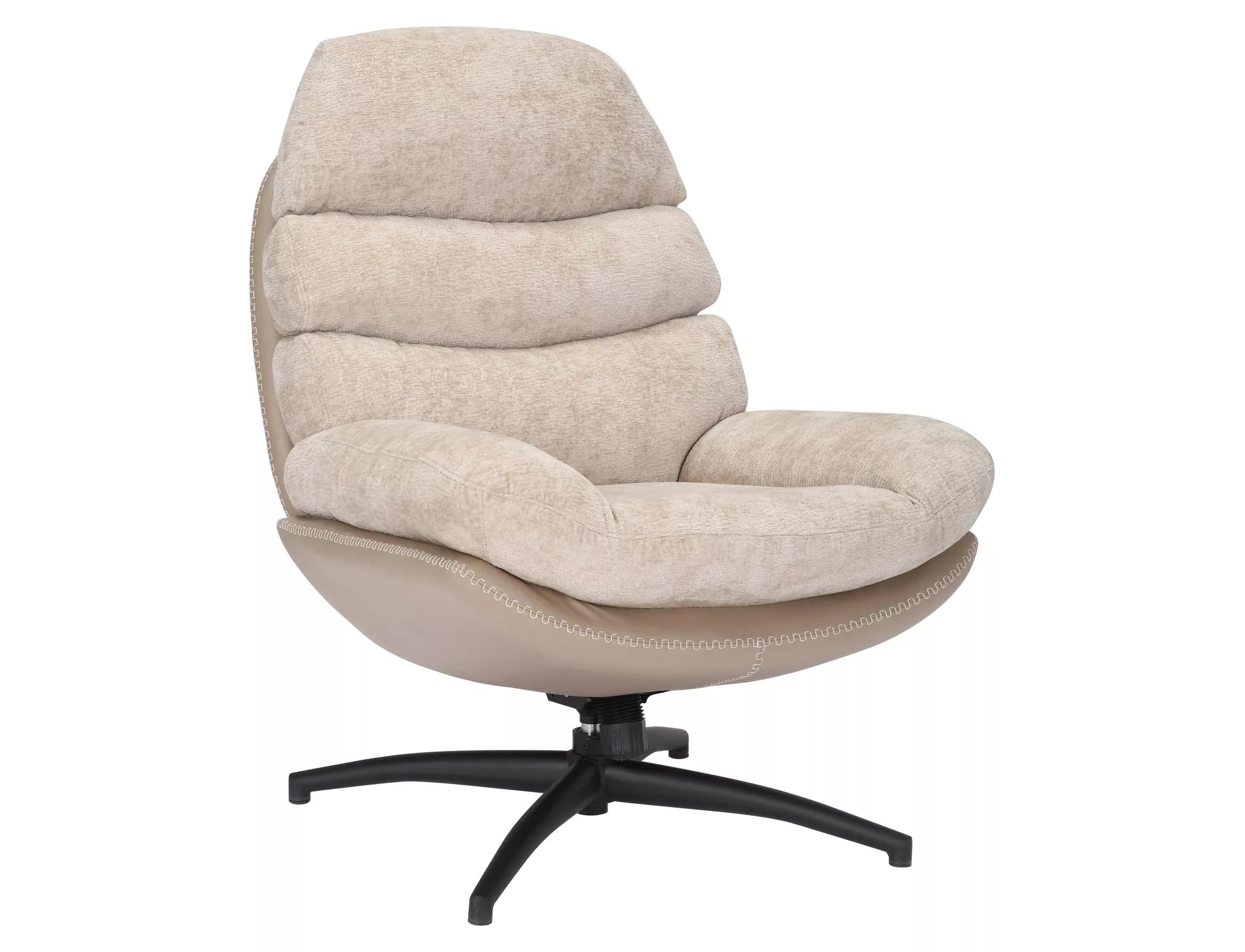 Signal Otočné designové lounge křeslo GISELLE béžové