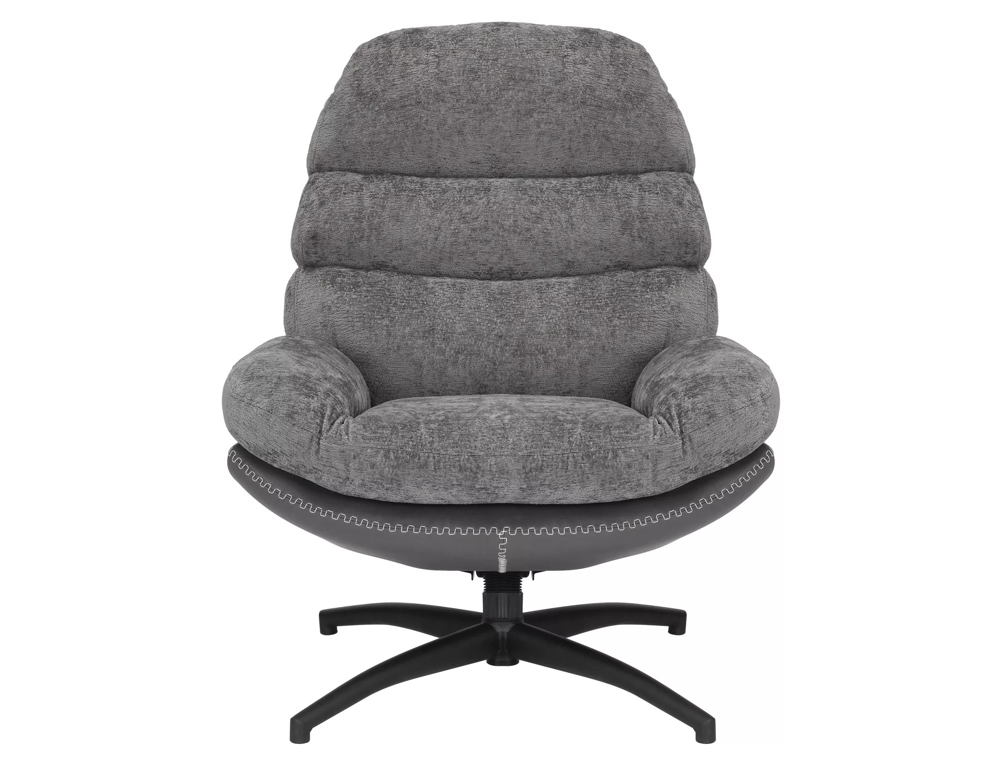 Signal Otočné designové lounge křeslo GISELLE šedé - Obrázek 2