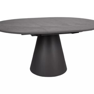 Signal Rozkládací jídelní stůl Angel 120/160 cm šedý mramor/černý