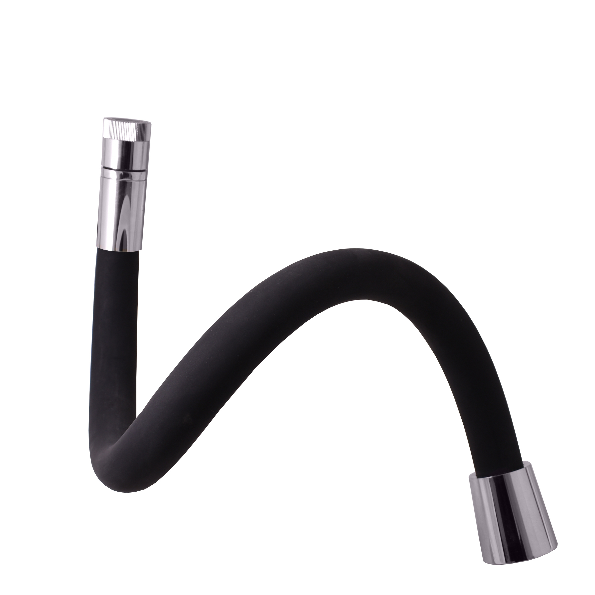 Černá/chrom Připojovací hadičky - závit: 1/2"