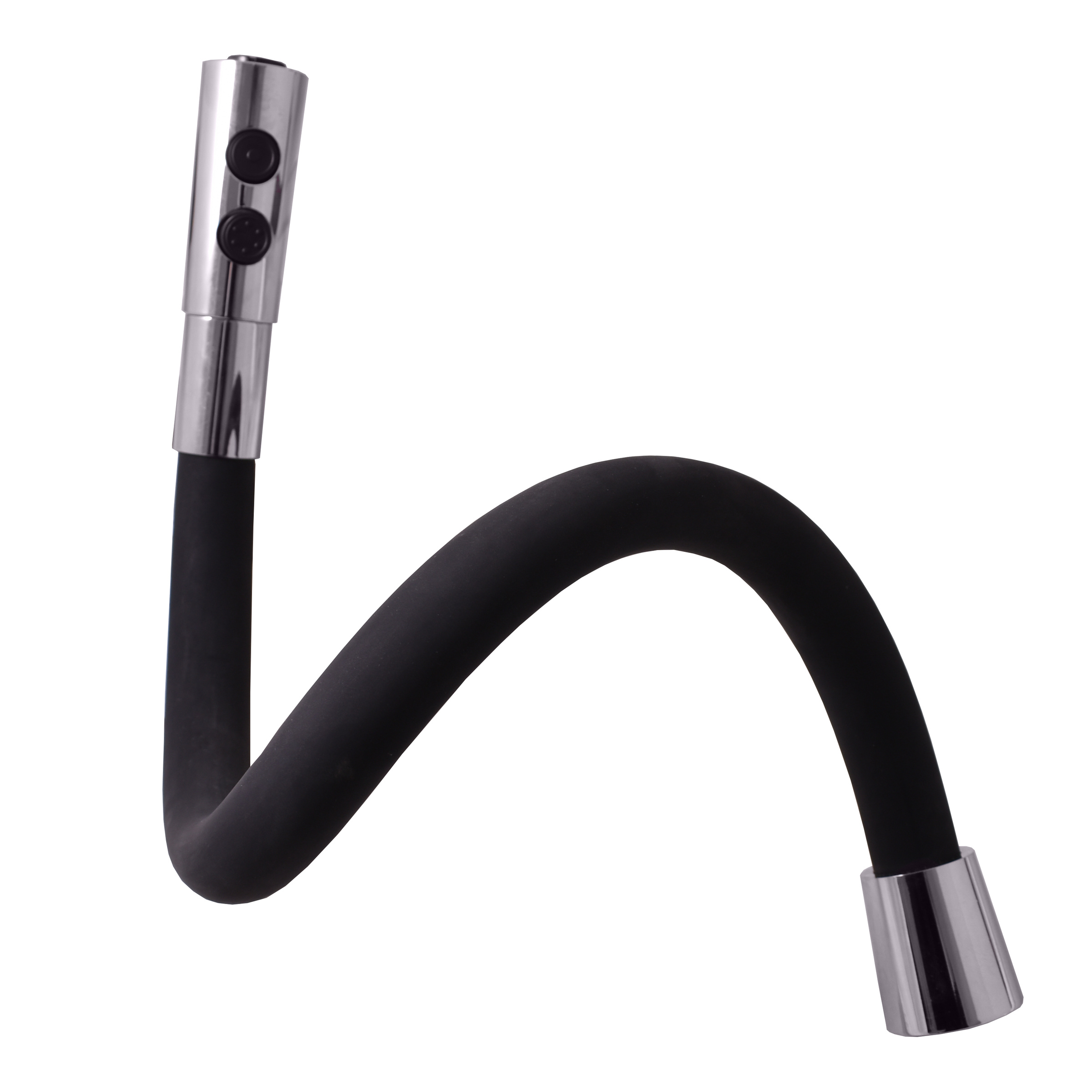 Černá/chrom Připojovací hadičky - závit: 3/8"