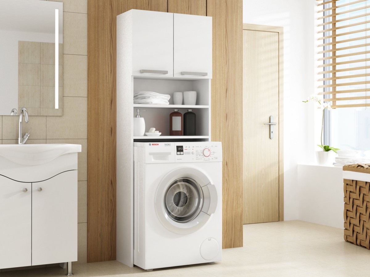 TP Living Skříňka na pračku Jana - bílá matná - Obrázek 2
