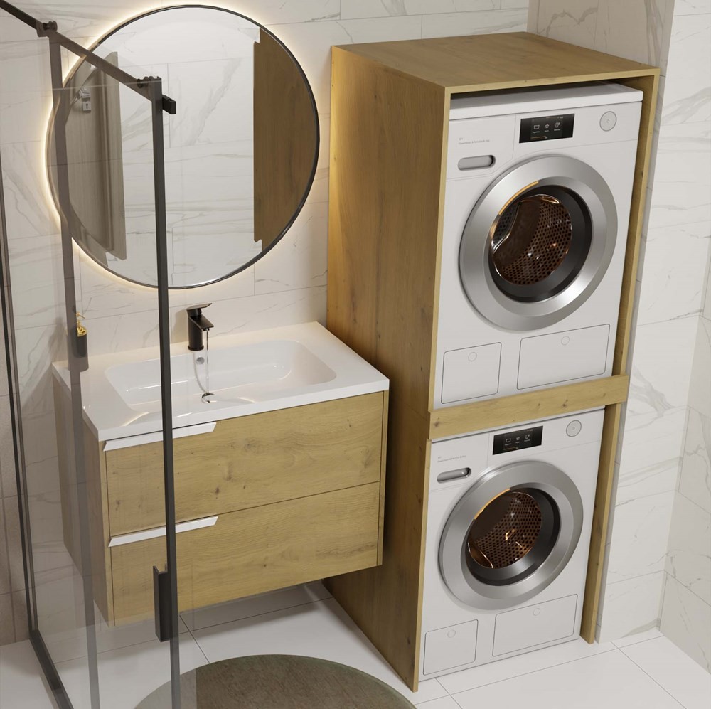 TP Living Stojan na pračku a sušičku POLA dub artisan - Obrázek 2
