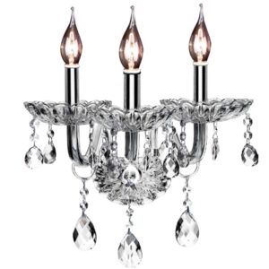 TooLight Křišťálová nástěnná lampa 300759 stříbrná