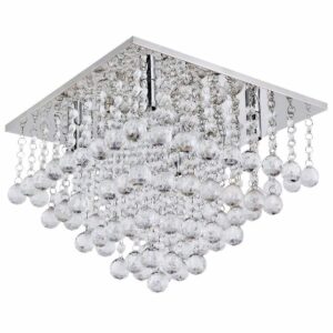 TooLight Křišťálové stropní svítidlo 392203 stříbrné