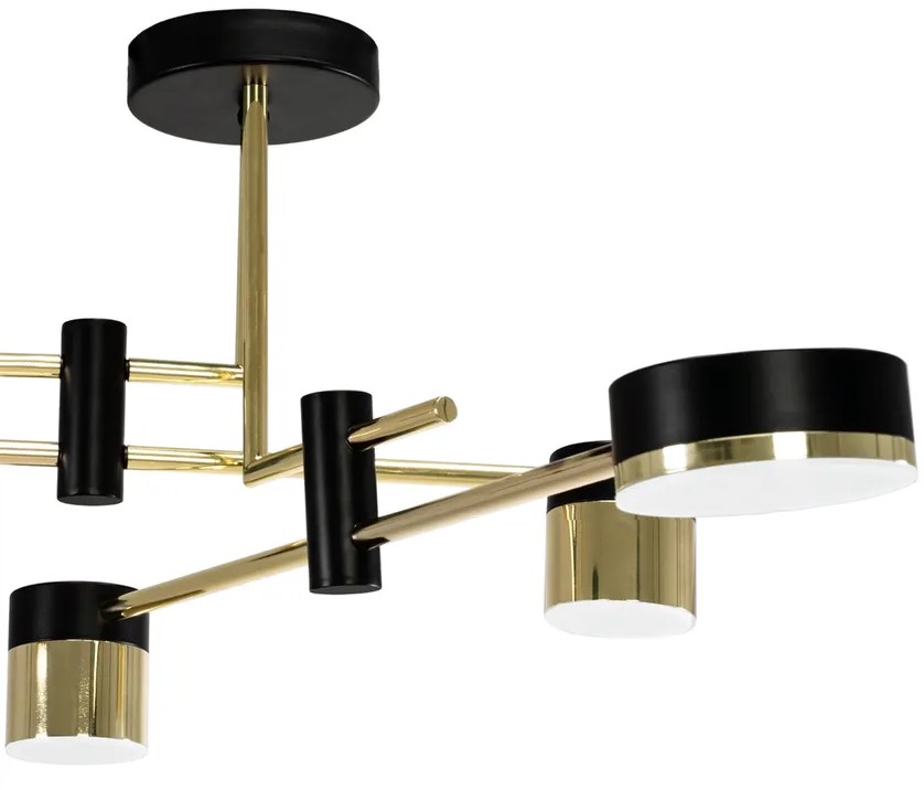 TooLight Stropní svítidlo Led APP1001-4C černozlaté - Obrázek 2