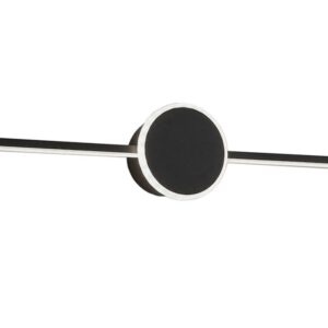 Toolight Nástěnné svítidlo 40CM APP848-1W - černé