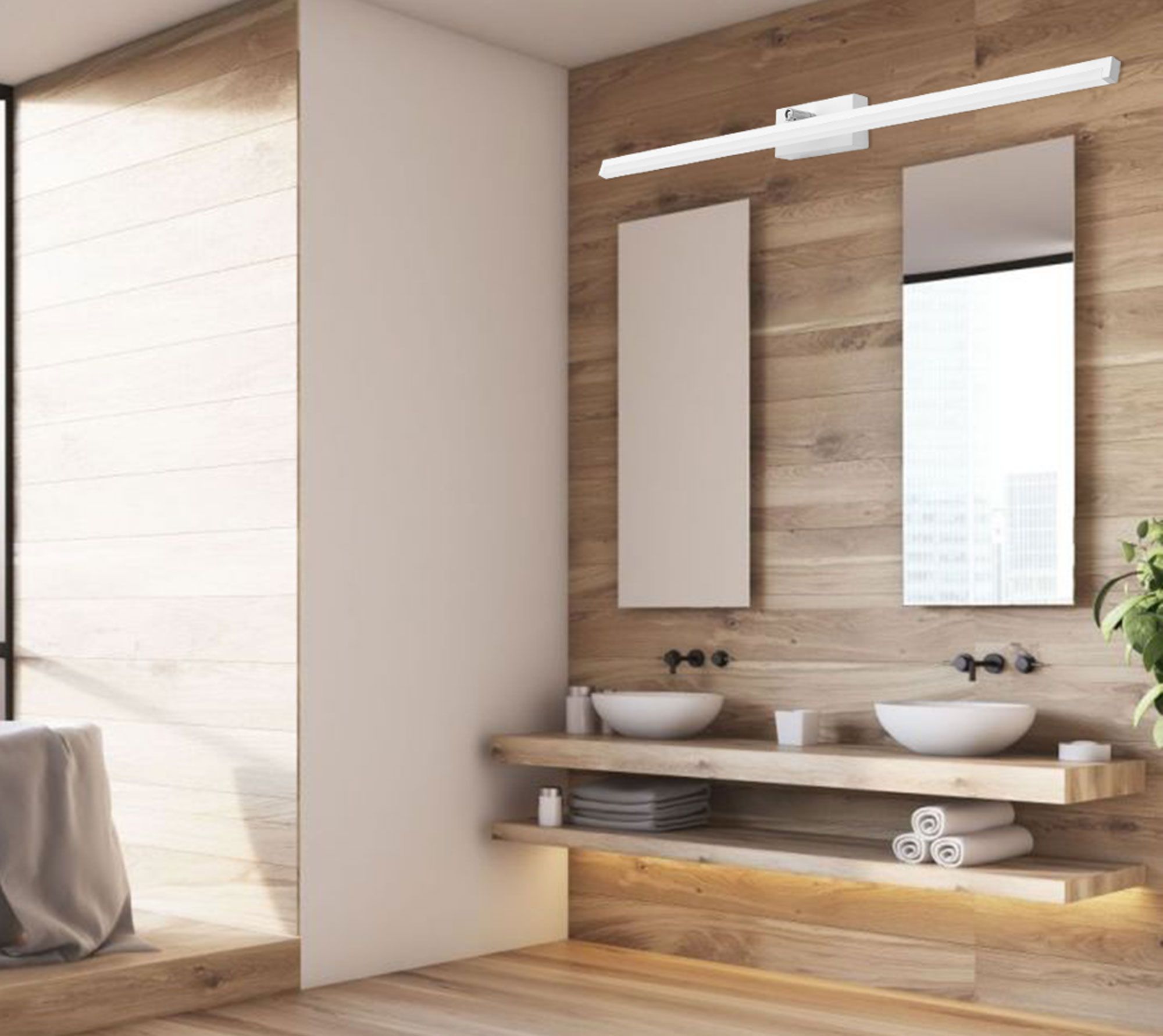 Toolight Nástěnné svítidlo LED 20W 100CM APP376-1W - bílé - Obrázek 2