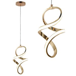 Toolight Závěsné LED svítidlo Luxury Glamour 2 G074-1CP zlaté