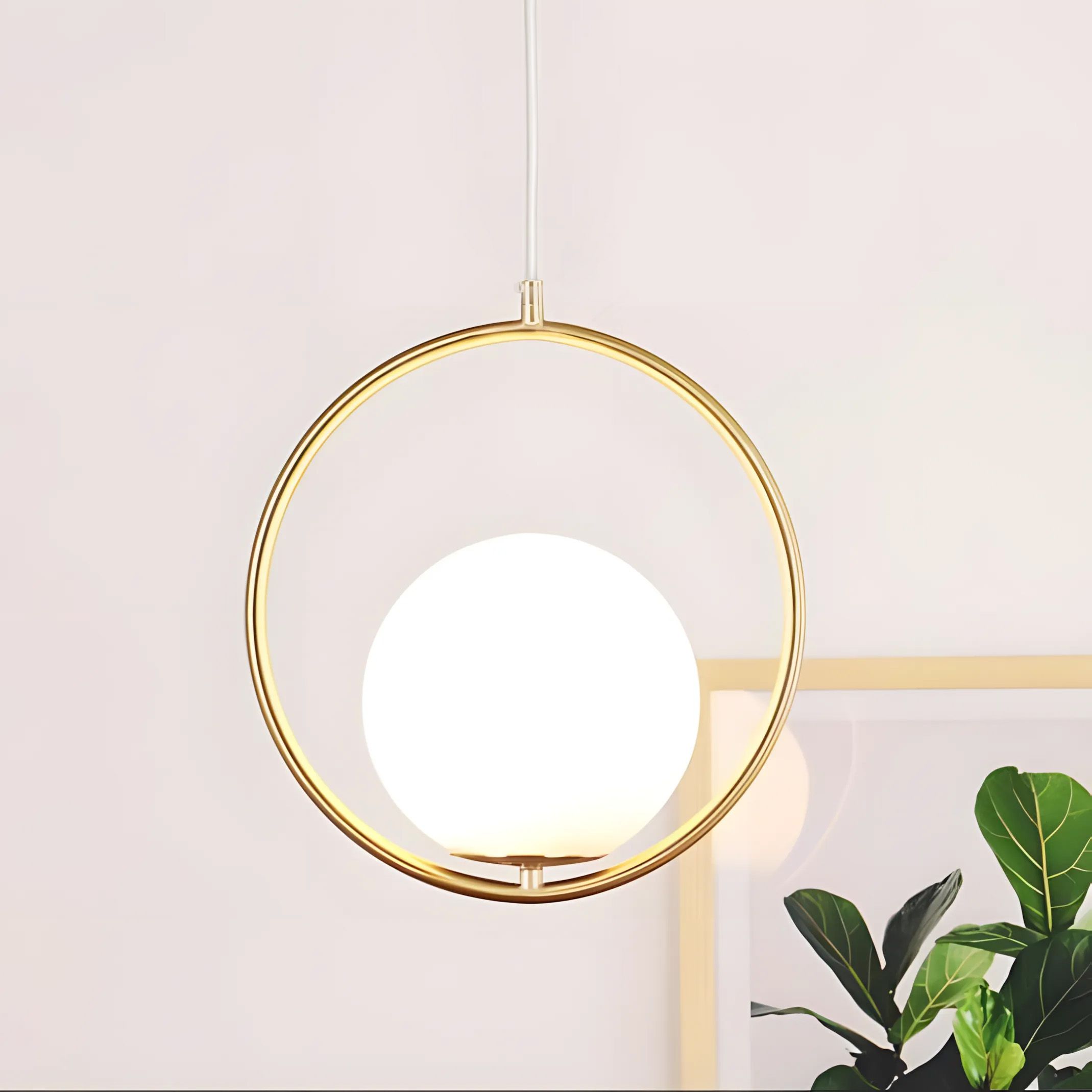 Toolight Závěsné osvětlení Modern D9 G109-1W zlaté - Obrázek 2