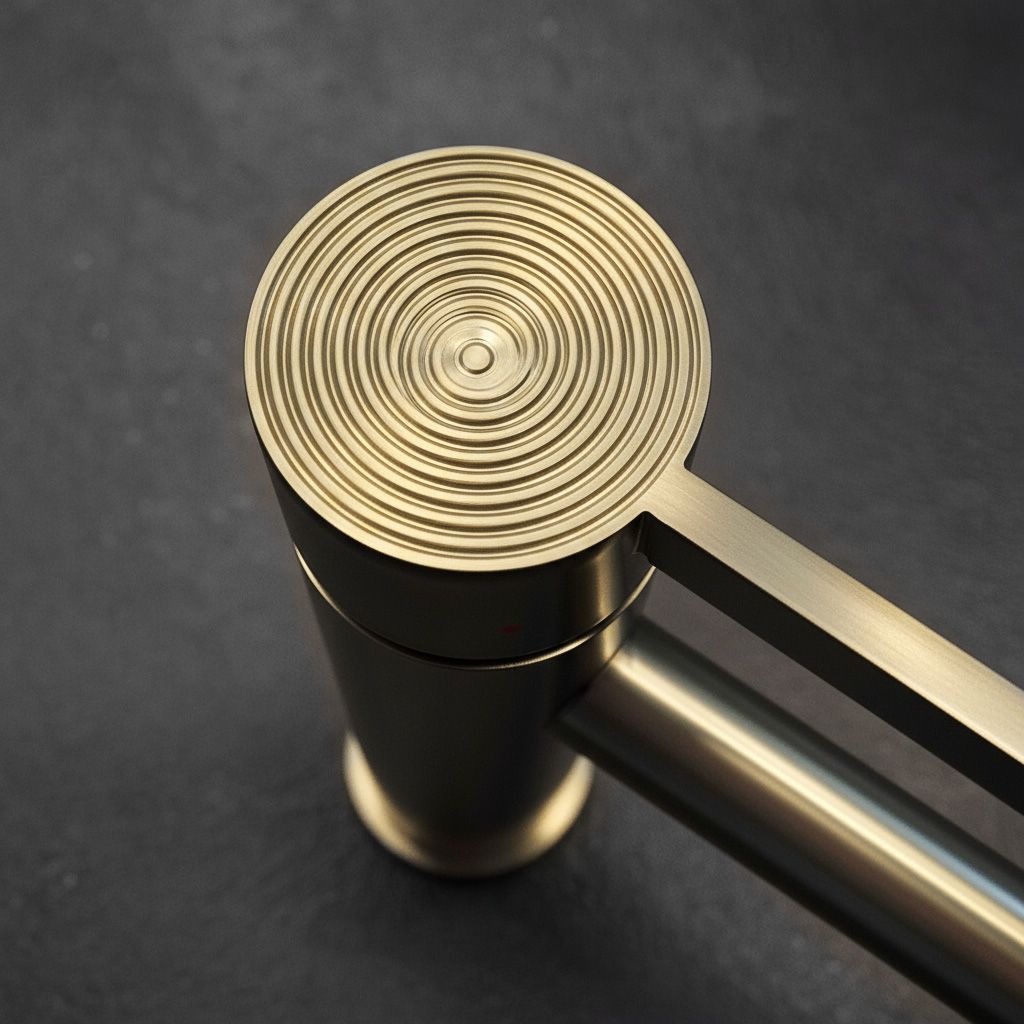 zlatá kartáčovaná