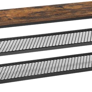 VASAGLE Sedací botník industriální 100 x 45 x 30 cm