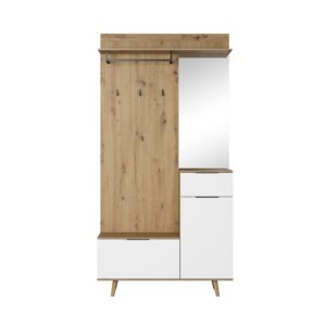 Vivaldi Předsíňová stěna Nordic A 100 cm dub Artisan/bílá