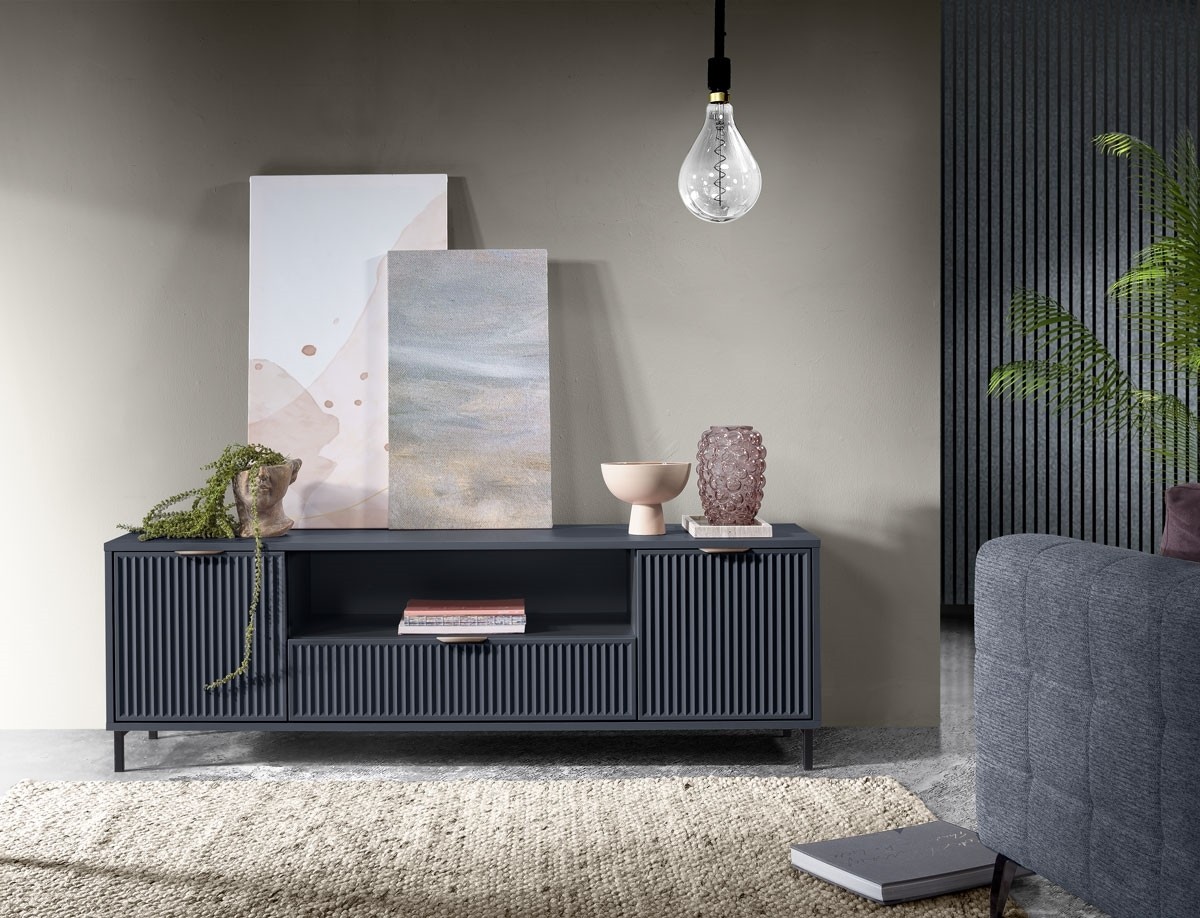 Vivaldi TV stolek Eleganzo 165 cm indigo - Obrázek 2