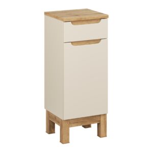 Comad Doplňková koupelnová skříňka nízká Bali Cashmere 35 kašmír/dub wotan