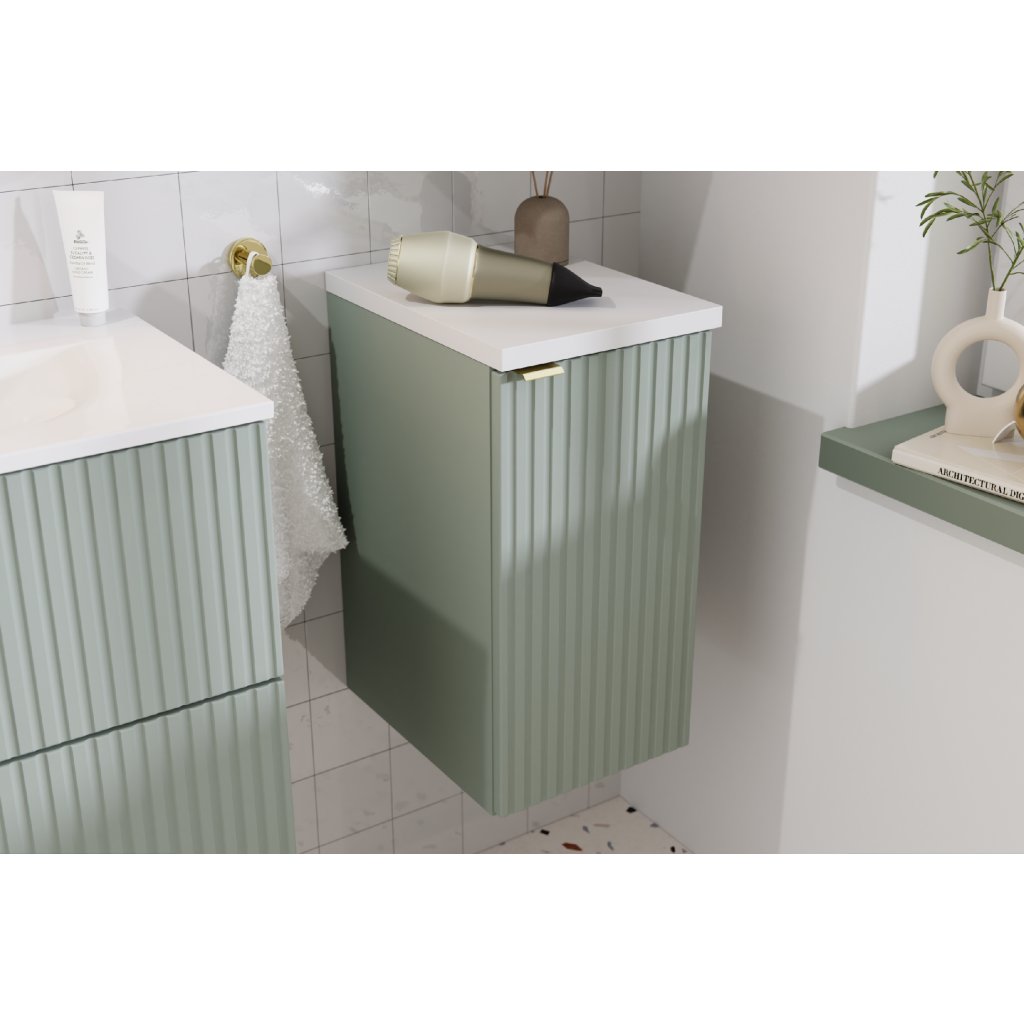 Comad Doplňková koupelnová skříňka nízká Line Reed Green 30 rákosově zelená - Obrázek 2