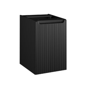 Comad Doplňková koupelnová skříňka nízká s košem na prádlo Nova Black 40 černá