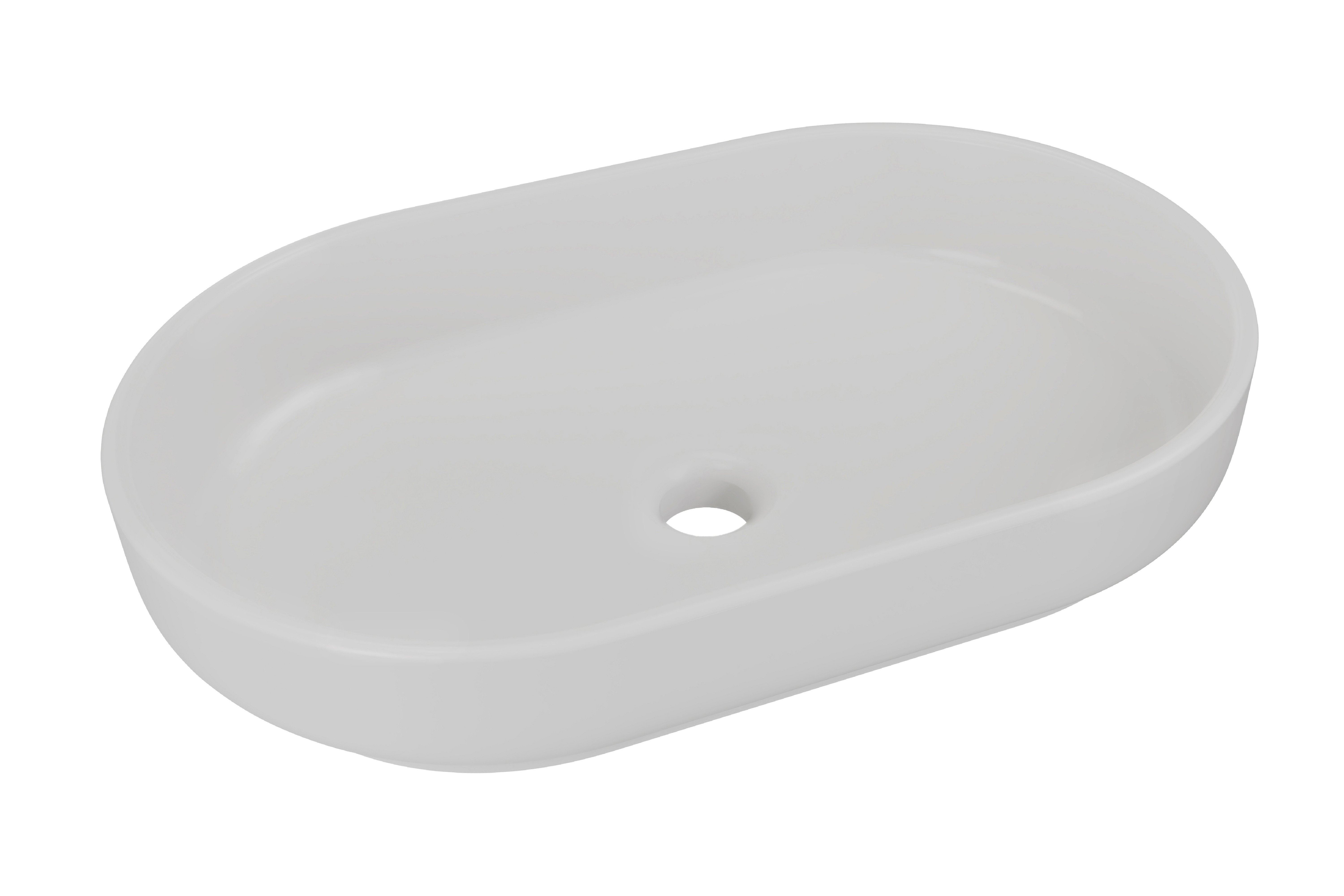 Comad Keramické umyvadlo na desku RIVER 2 CONCRETE GREY MATT UN 55