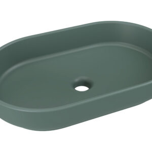 Comad Keramické umyvadlo na desku RIVER 2 FOREST GREEN MATT UN 55