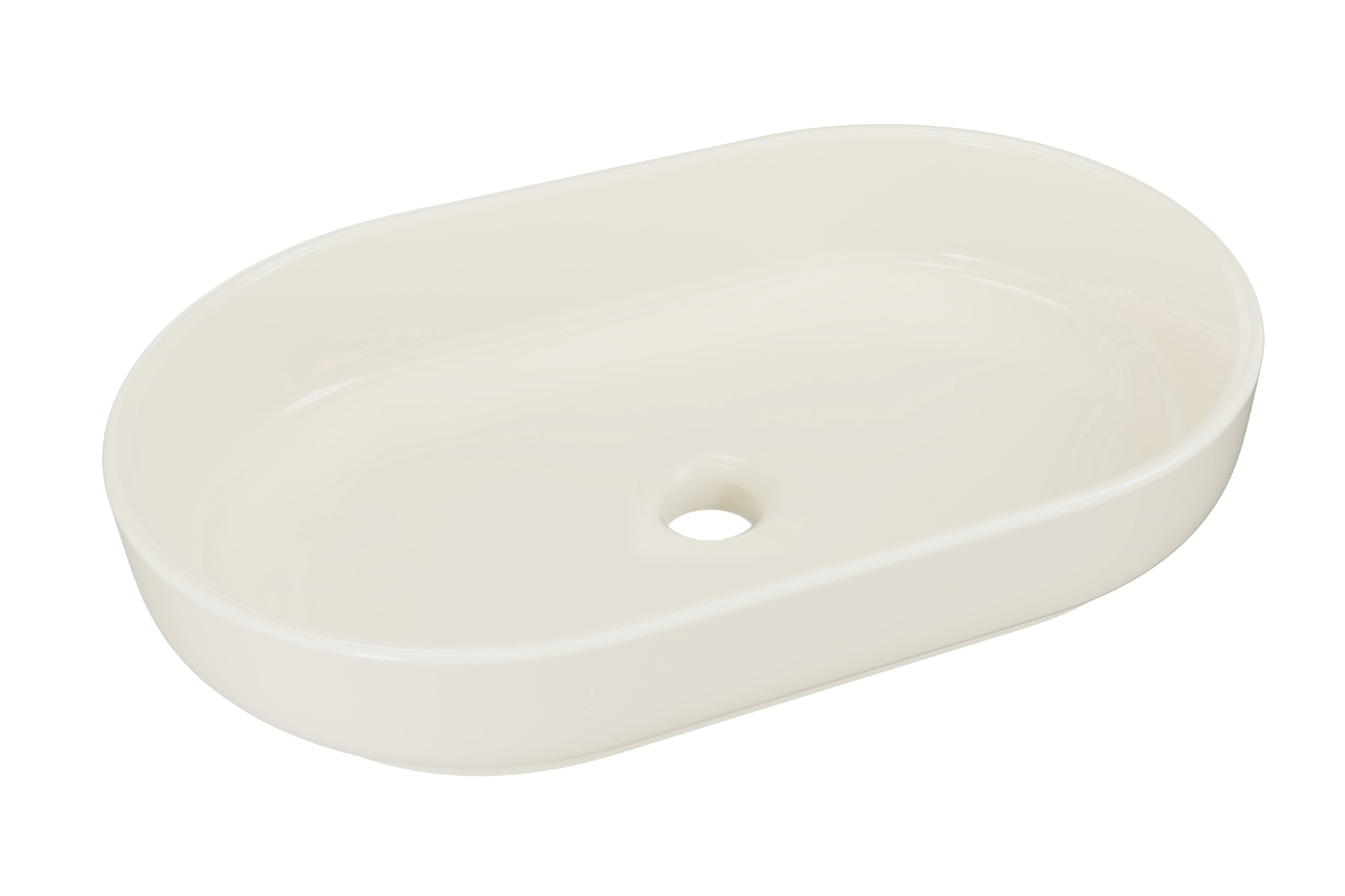 Comad Keramické umyvadlo na desku RIVER 2 IVORY MATT UN 55