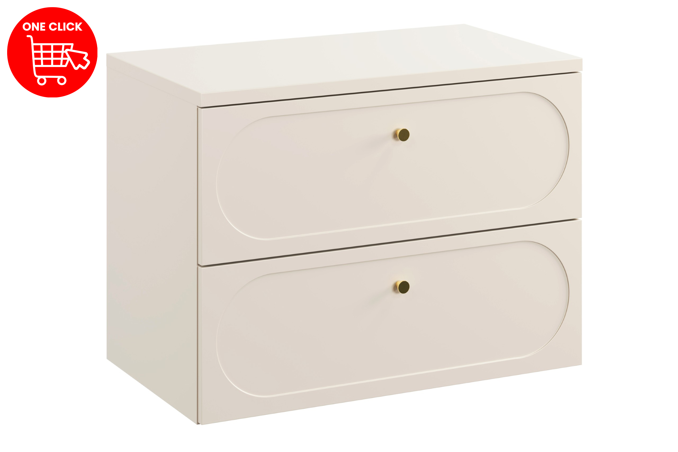 Comad Koupelnová skříňka pod deskové umyvadlo SET-DS B Sand 80 béžová - Obrázek 2