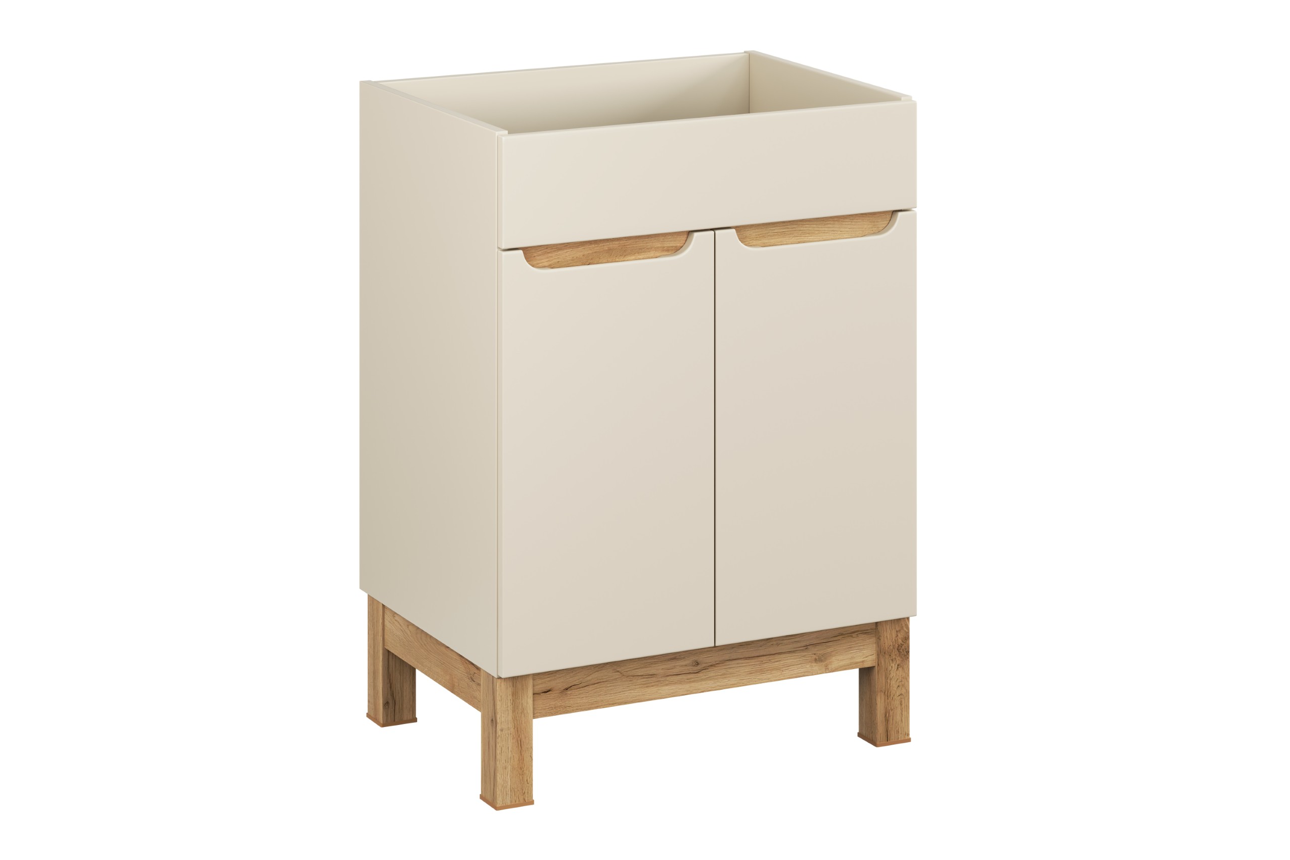 Comad Koupelnová skříňka pod umyvadlo Bali Cashmere 60 kašmír/dub wotan