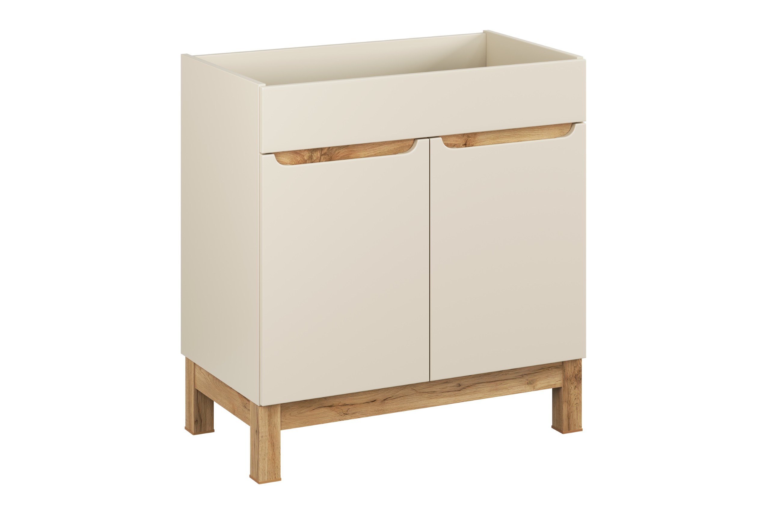 Comad Koupelnová skříňka pod umyvadlo Bali Cashmere 80 kašmír/dub wotan