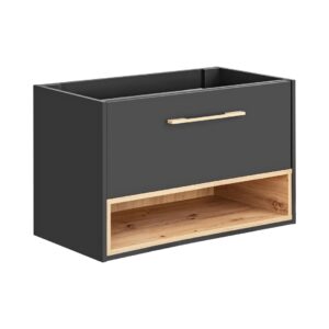 Comad Koupelnová skříňka pod umyvadlo Borneo Cosmos 80 vesmírně šedá/dub artisan
