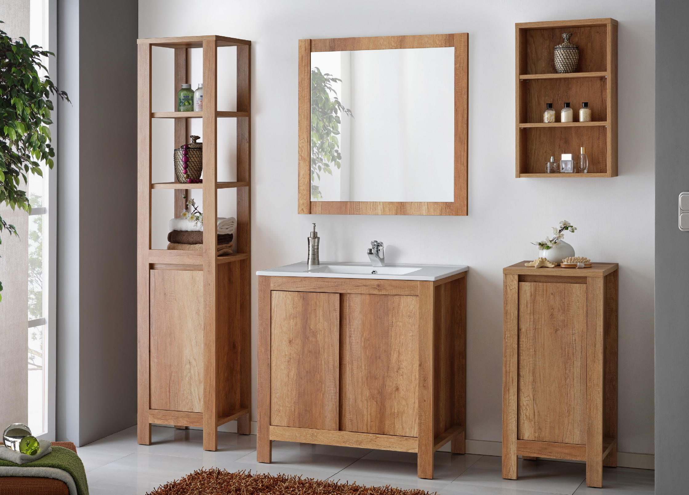 Comad Koupelnová skříňka pod umyvadlo Clasicc Oak 80 dub antic - Obrázek 2