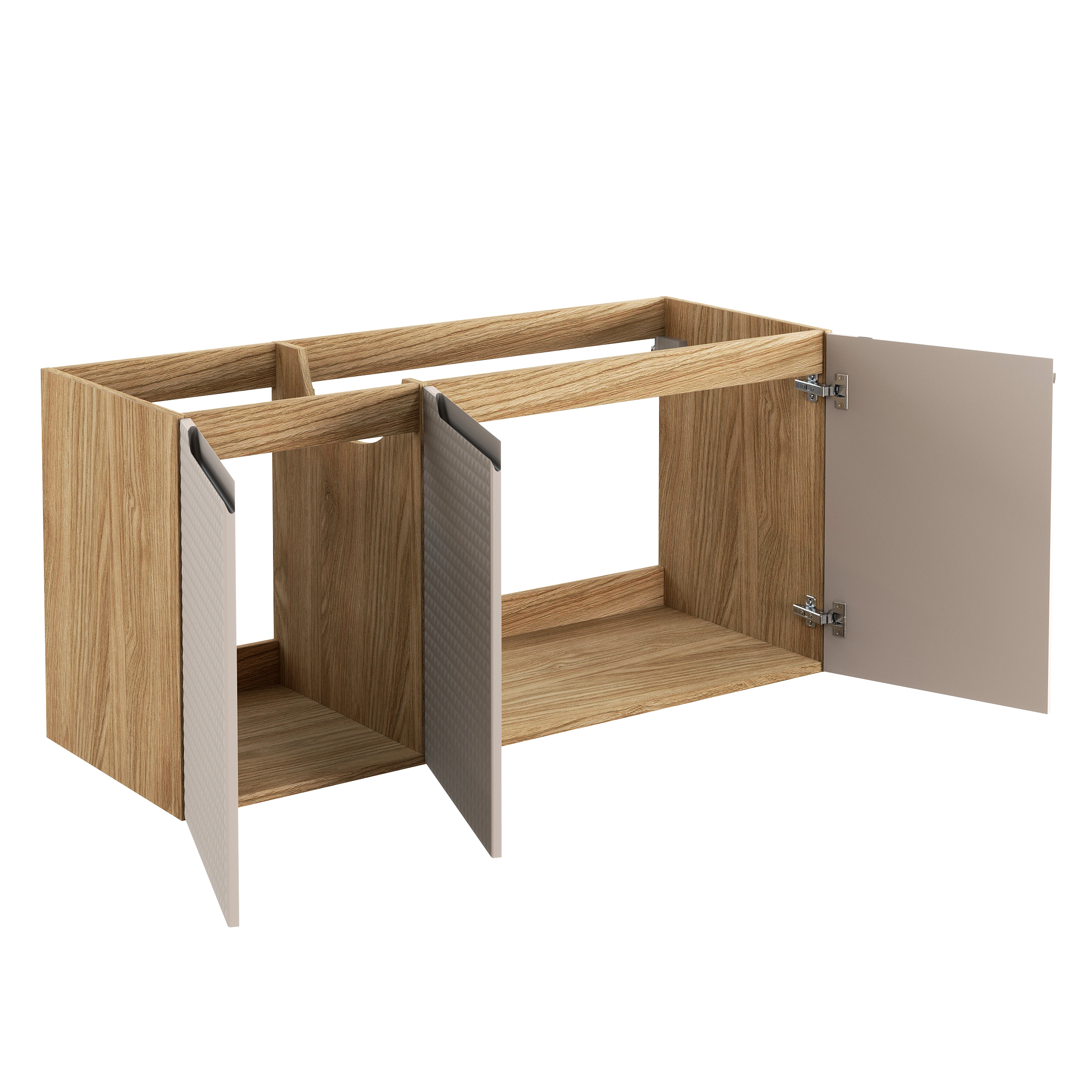 Comad Koupelnová skříňka pod umyvadlo Luxor Beige 120 béžová/dub olejovaný - Obrázek 2