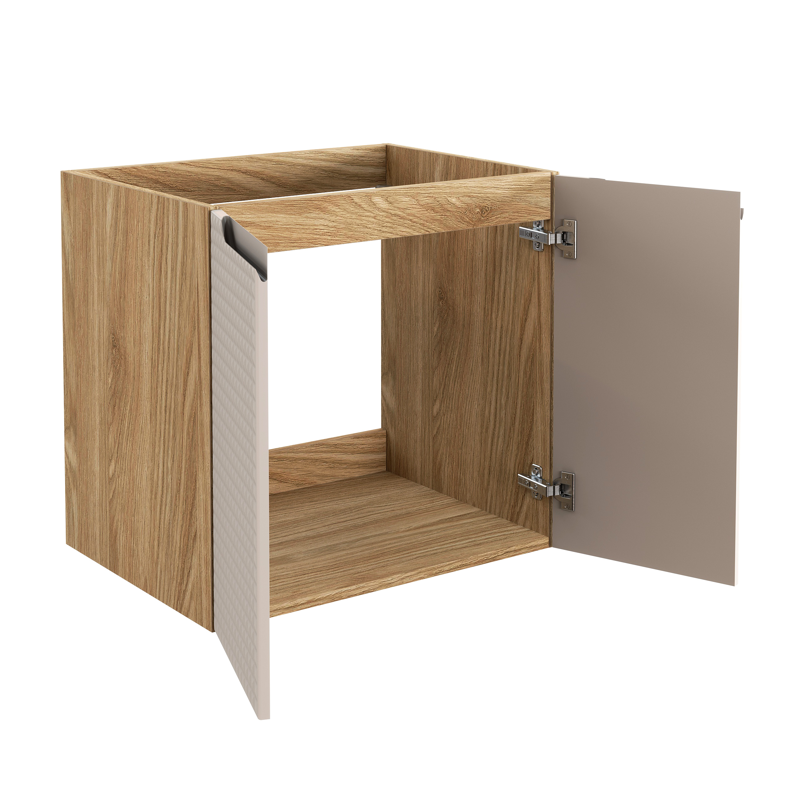 Comad Koupelnová skříňka pod umyvadlo Luxor Beige 60 béžová/dub olejovaný - Obrázek 2