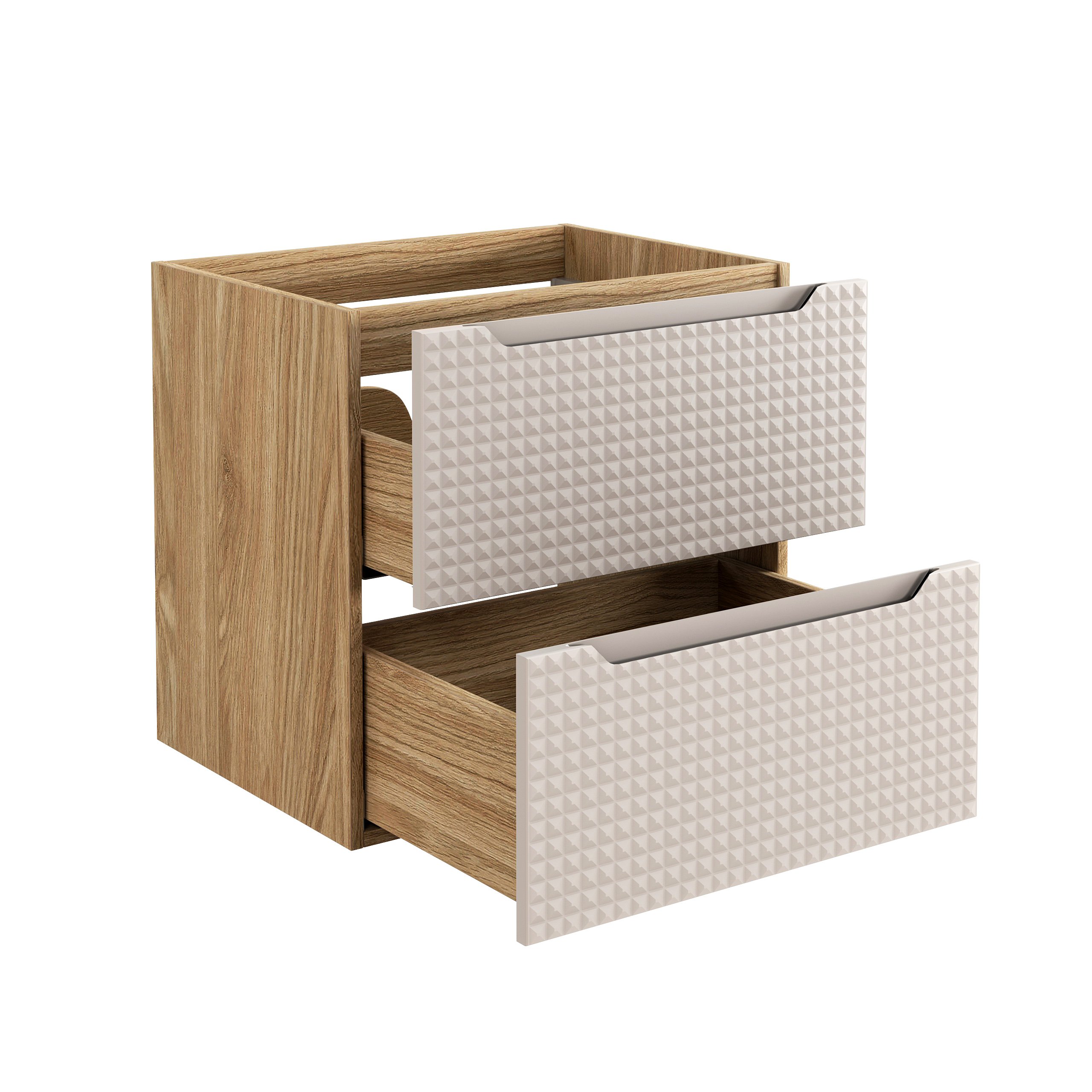 Comad Koupelnová skříňka pod umyvadlo Luxor Beige 60 béžová/dub olejovaný - Obrázek 2