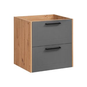Comad Koupelnová skříňka pod umyvadlo Madera Grey 60 grafit/dub artisan