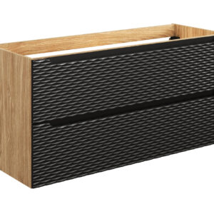 Comad Koupelnová skříňka pod umyvadlo Ocean Black 120 černá/dub olejovaný