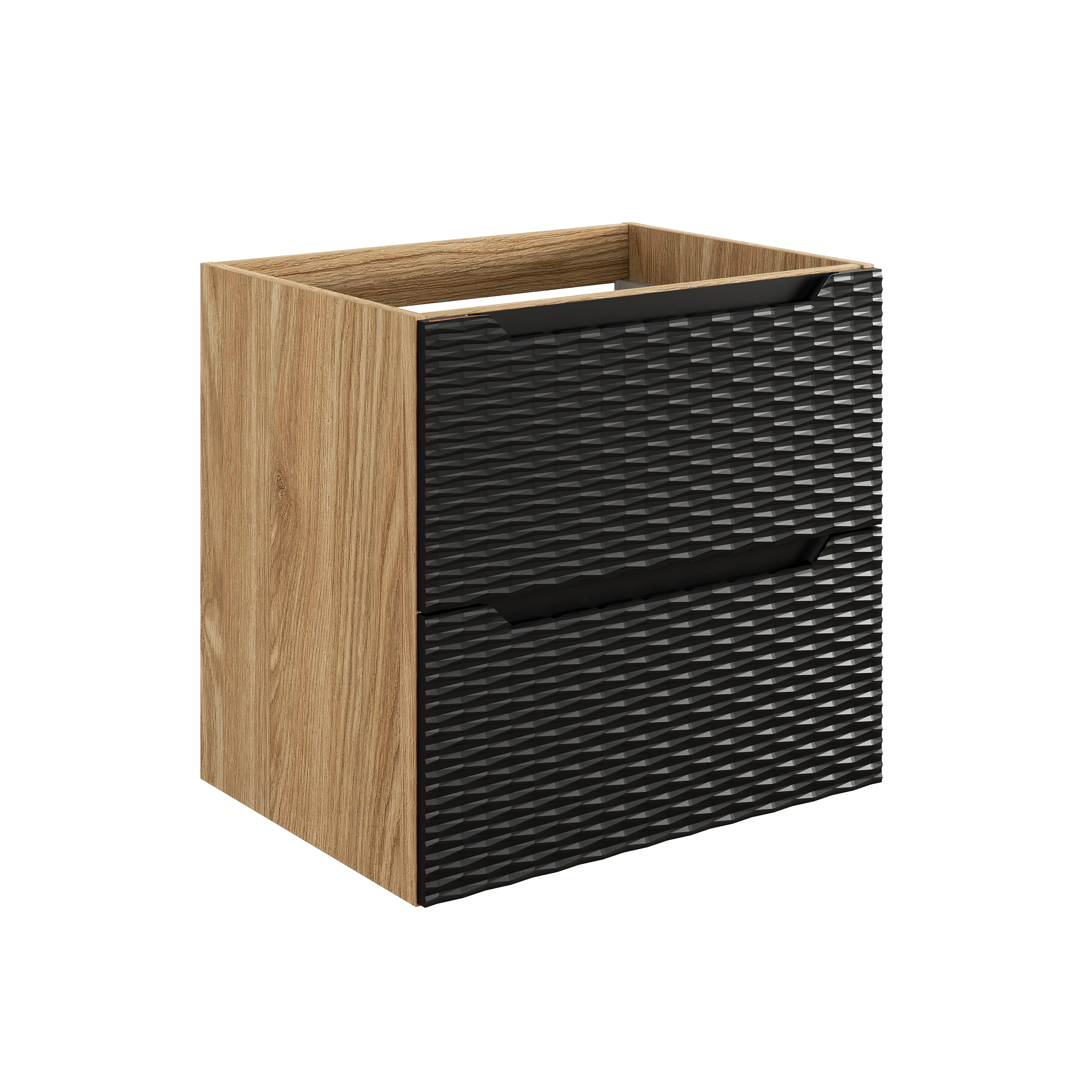 Comad Koupelnová skříňka pod umyvadlo Ocean Black 60 černá/dub olejovaný